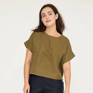 Elizabeth Suzann Georgia Tee Olive OS